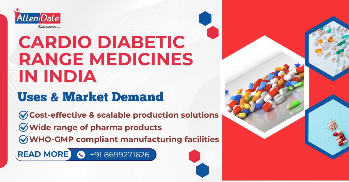 cardio diabetic range medicines in India