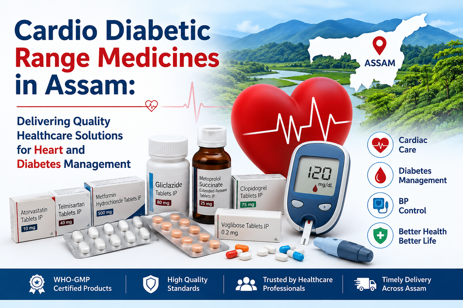 Cardio Diabetic Range Medicines in Assam